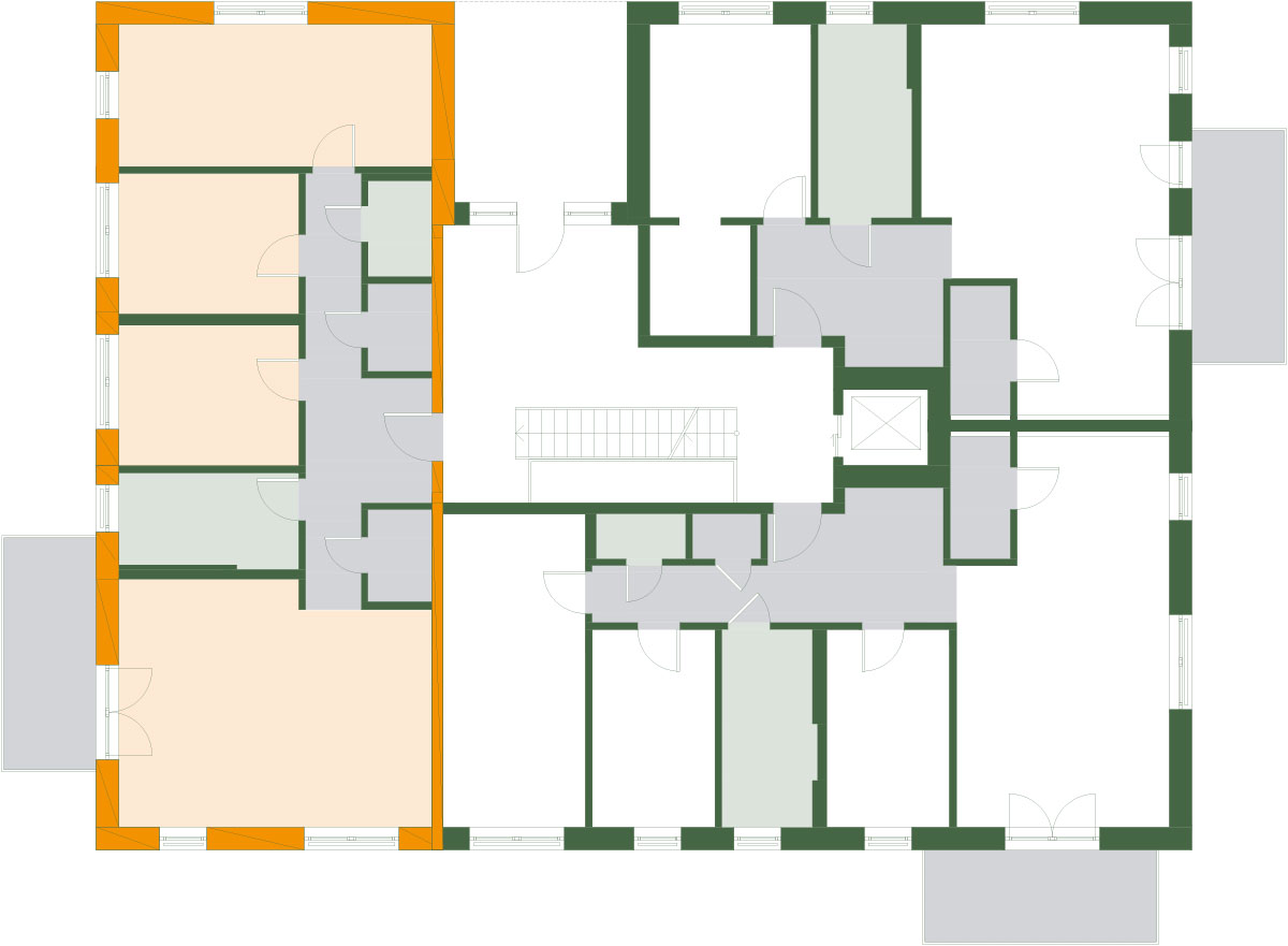 Haus C Geschossplan EG C-W1