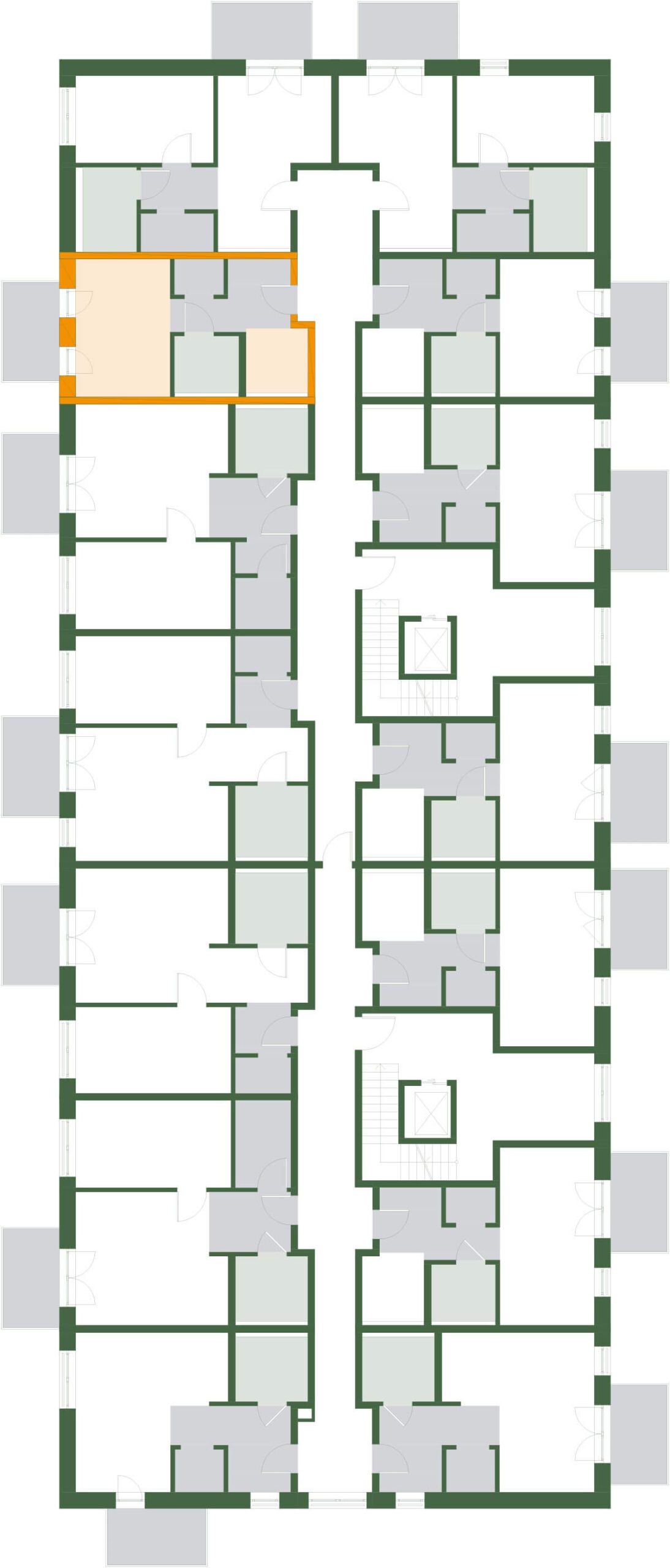 Haus D Geschossplan 1OG D-W13