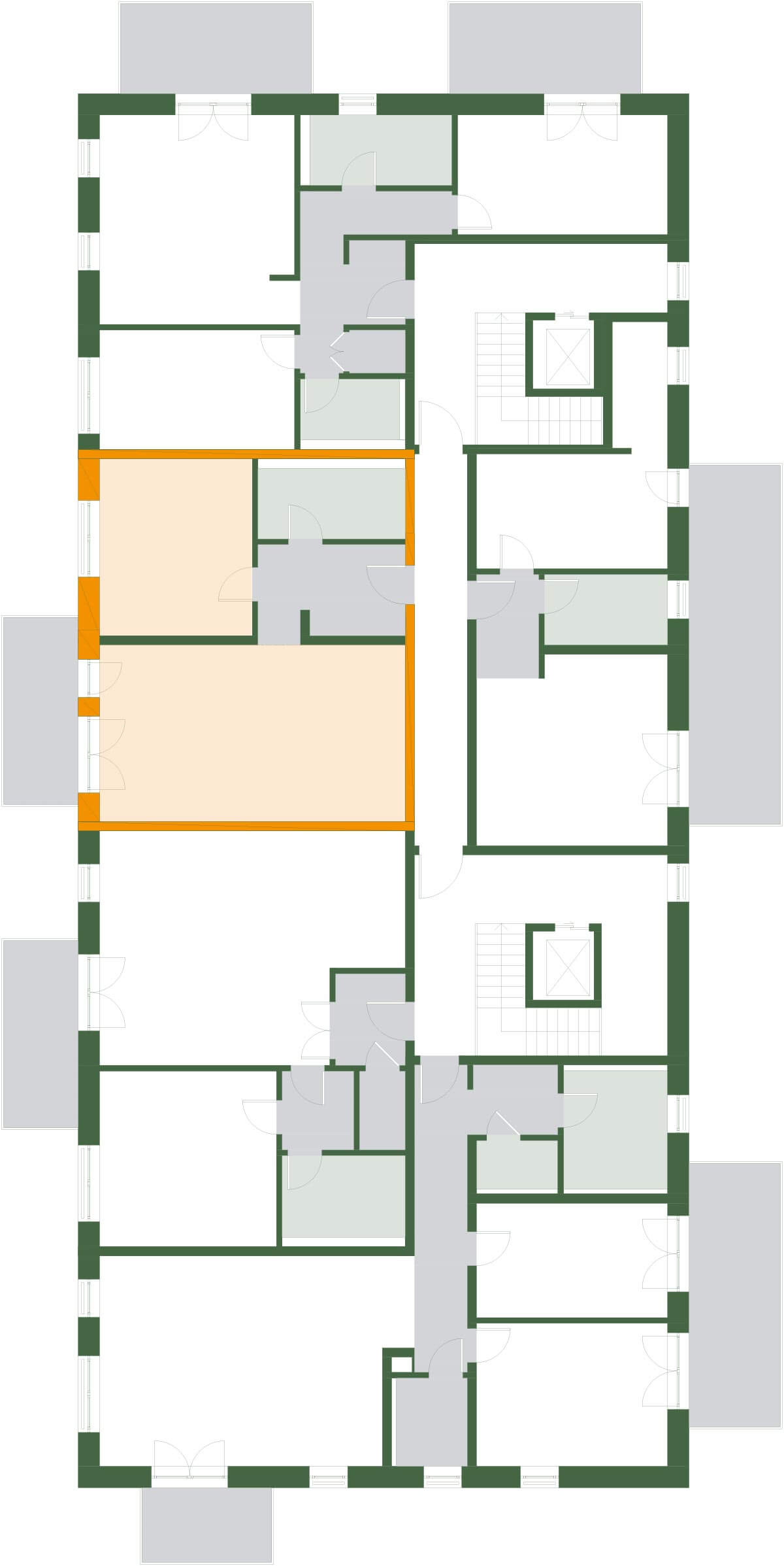 Haus D Geschossplan 3OG D-W31